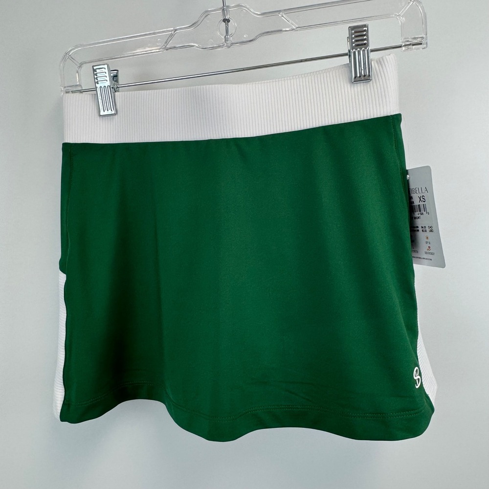 Sofibella Women XS Forest Green 13" Skort Tennis Golf Athletic Skirt 225 FGR NEW